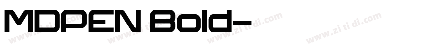 MDPEN Bold字体转换